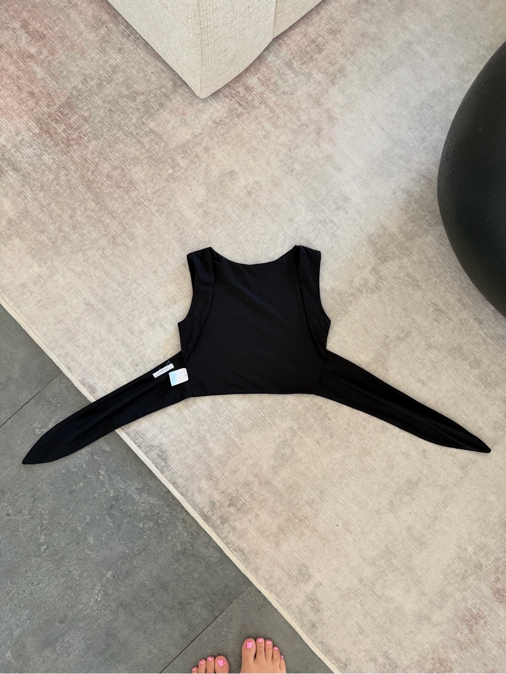 Charcoal Clothing Backless Crop Top